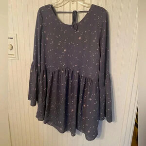 Nwot Buddy Love peplum with bell sleeve blouse